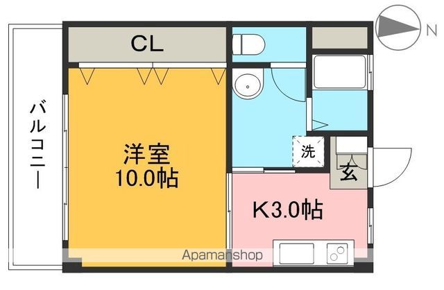 ＡＢＩＤＥ 208号室 間取り