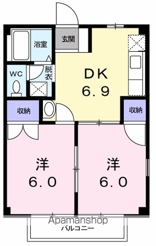ハイツ久得ⅡＡ 101号室 間取り