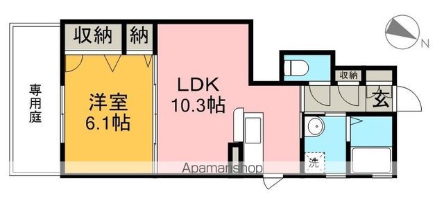 シャーメゾン　チェリー 102号室 間取り