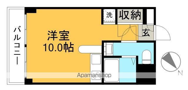 アクティ・Ｎ 1D号室 間取り