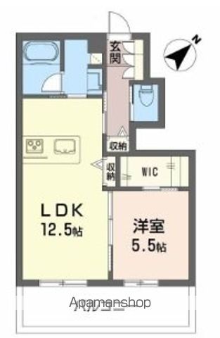 シャーメゾンにしむら 102号室 間取り