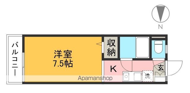 コーポエルム 203号室 間取り