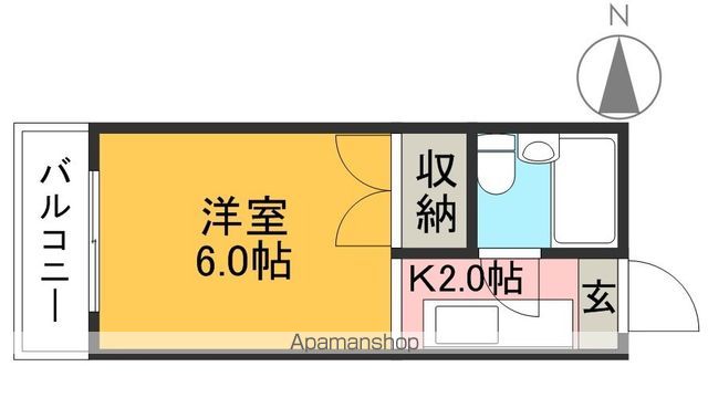 コーポ相生 202号室 間取り