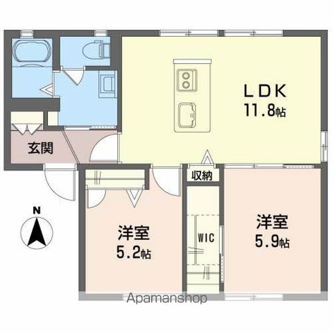 クレセント・トウヨウ　Ａ棟 101号室 間取り