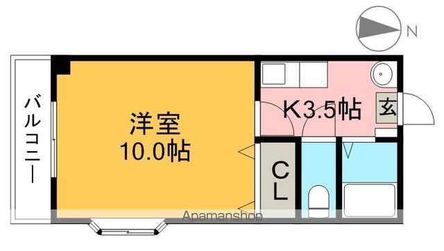 アークジュネス 203号室 間取り