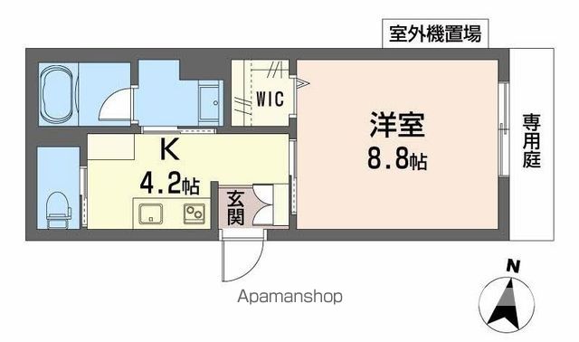 シャーメゾン　リヴィエール小津 102号室 間取り