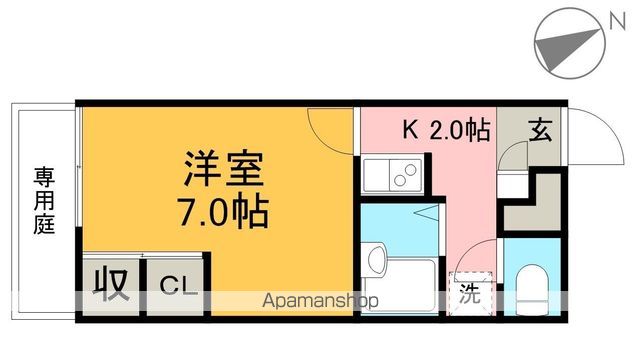 ディアコート 102号室 間取り