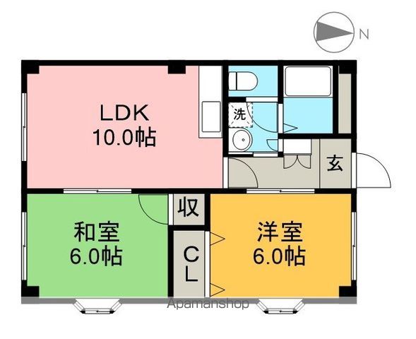 テオリア 101号室 間取り