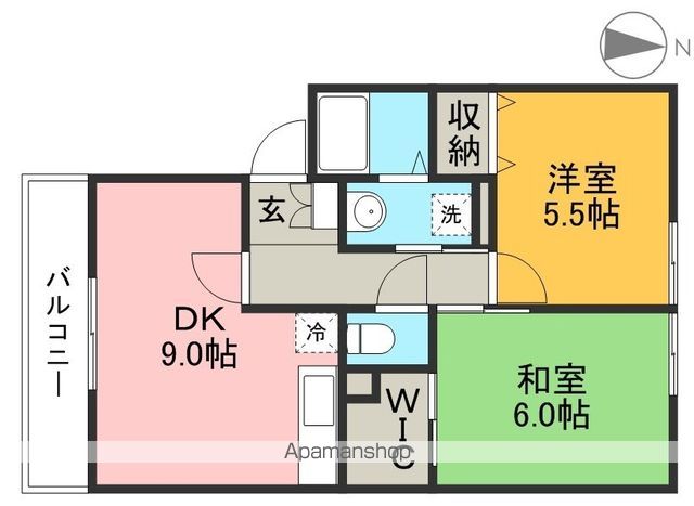 アリア　Ａ棟 202号室 間取り