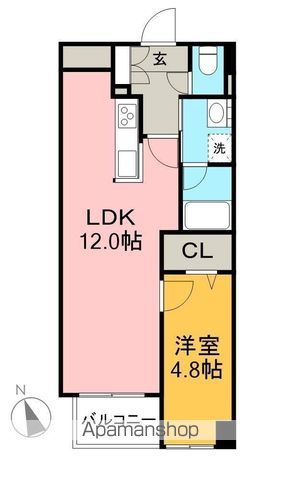レヴァンテ薊野東町 102号室 間取り