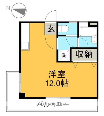 ハイツアサヒ 201号室 間取り