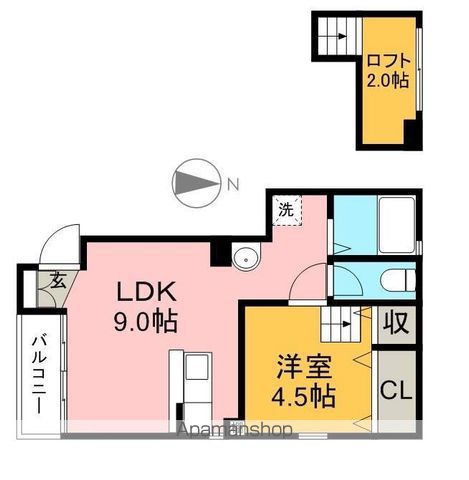 シーズ 102号室 間取り