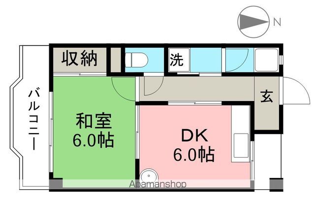 安芸ガーデン 201号室 間取り
