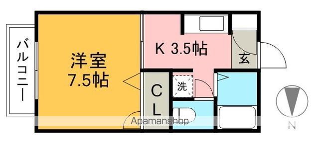 石丸ハイツ 105号室 間取り