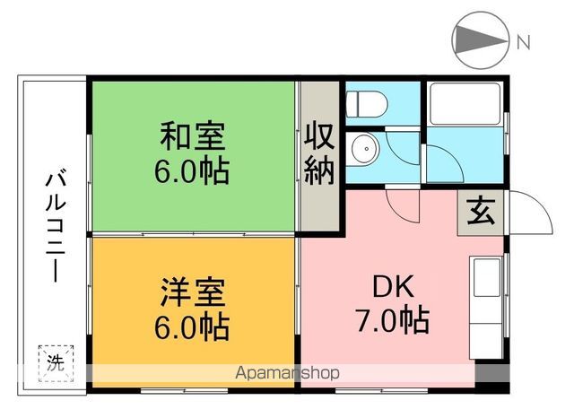 ハイツセピア 402号室 間取り