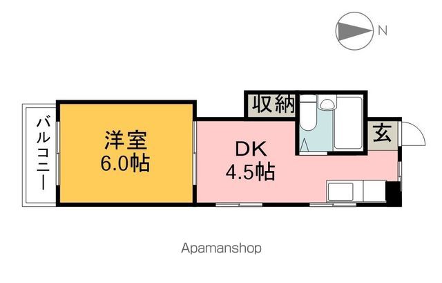 コーポ都築 301号室 間取り