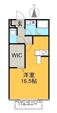 ビーンズ南川添　Ⅱ 202号室 間取り