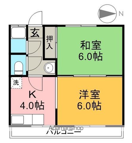 宝永マンション 202号室 間取り