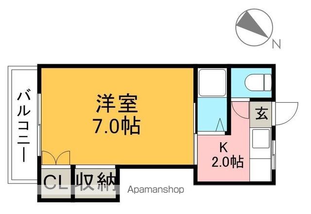 コーポ１６４ 205号室 間取り