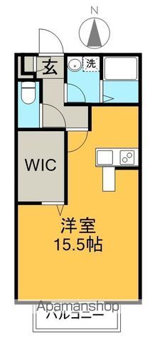 ビーンズ南川添　Ⅱ 103号室 間取り