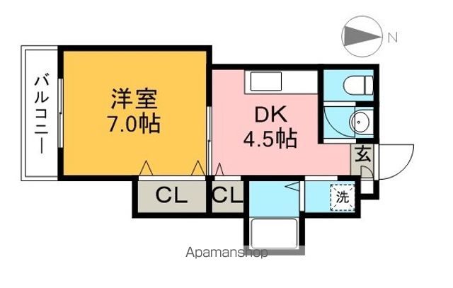 フルハウス 202号室 間取り