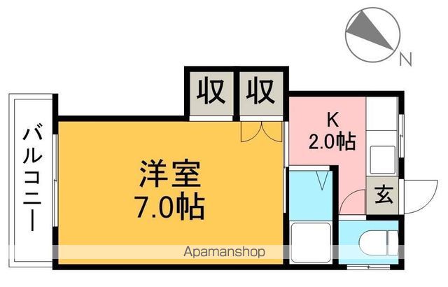 コーポ１６４ 203号室 間取り