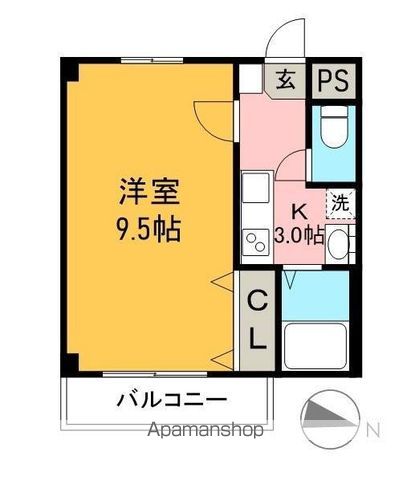 エスパースユイット 303号室 間取り