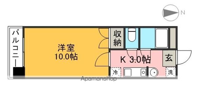 エントランスパークビル 202号室 間取り