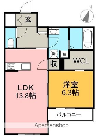 ベレオ寿 202号室 間取り