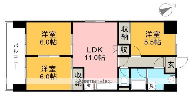 セーブ大谷 207号室 間取り
