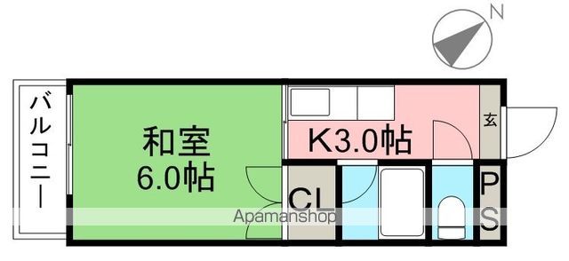 コーポ青雲 305号室 間取り