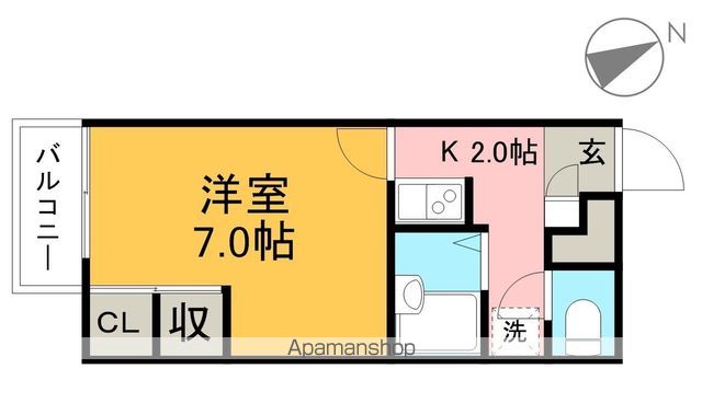 ディアコート 207号室 間取り