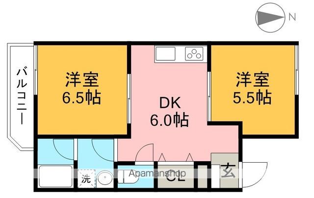 東の丸マンション 402号室 間取り