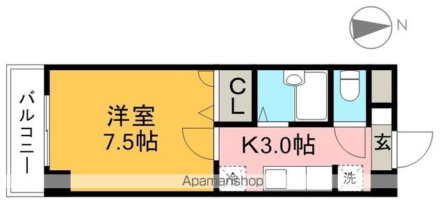 ＣＲＡＹ４（クレヨン） 303号室 間取り