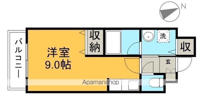 ボヌール鴨部 103号室 間取り