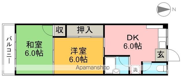 コーポふゆみ 202号室 間取り
