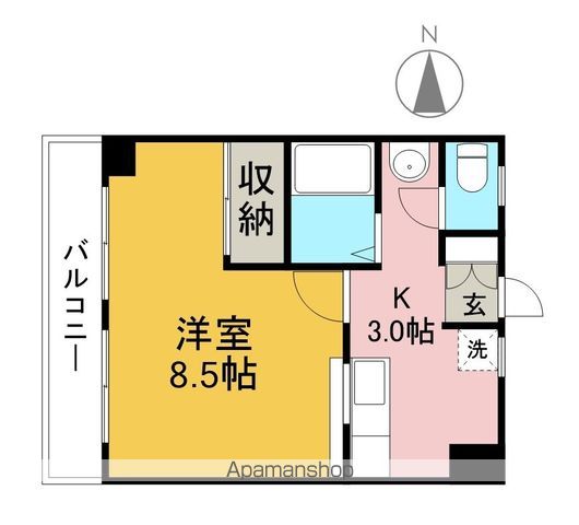 ダイヤハウス 102号室 間取り