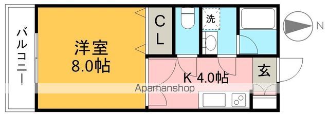 エトワール城見 202号室 間取り