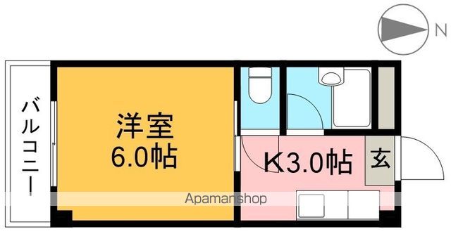 ハイツのぞみ 31号室 間取り