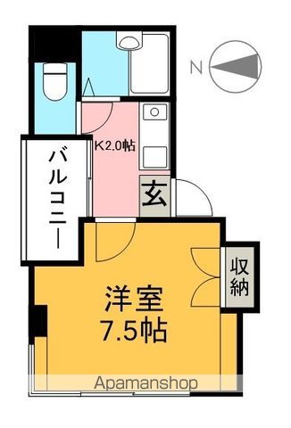 みつわビルⅡ 601号室 間取り