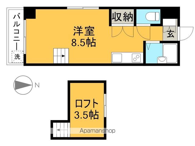 サンテラス北本町 403号室 間取り