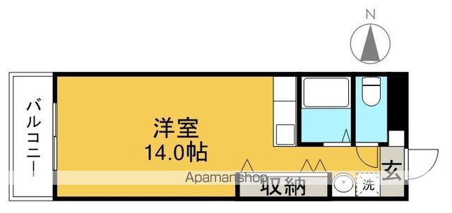 コーポ山本 202号室 間取り