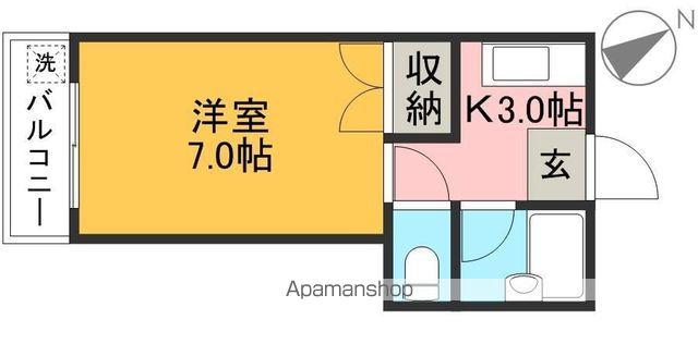 ハイツイーストクラウド 406号室 間取り