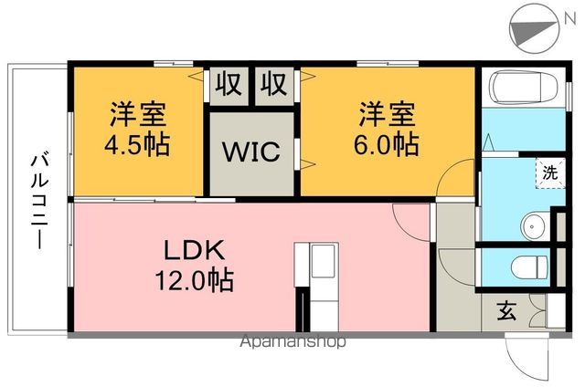 ハーズリッチ北高見 306号室 間取り