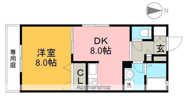 メゾンＥＹＥ　Ｄ棟 101号室 間取り
