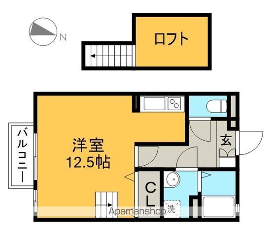 ヴィラ　ソレイユ 202号室 間取り