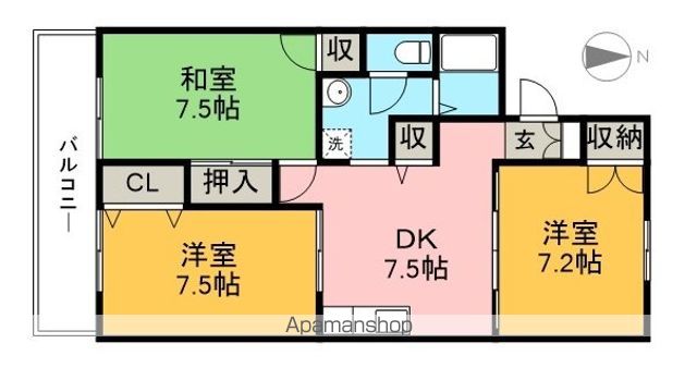 パラッツオ・Ｍ 202号室 間取り