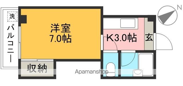 ハイツイーストクラウド 407号室 間取り