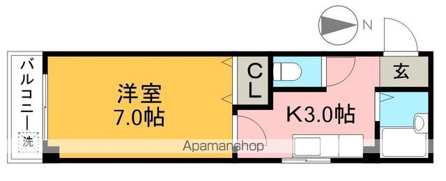 ラ・メール知寄Ⅱ 303号室 間取り