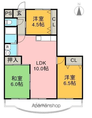 クレールシャンブル２１ 303号室 間取り